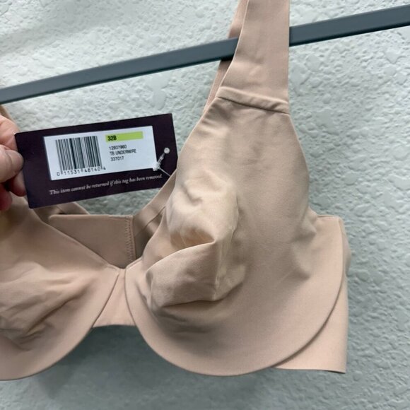 True and Co Underwire Beige Adjustable Strap Bra Womens size 32B NEW - Picture 2 of 4